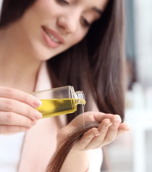 huile végétale pour les cheveux