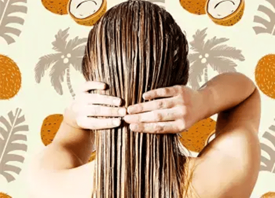 Huile de coco pour les cheveux