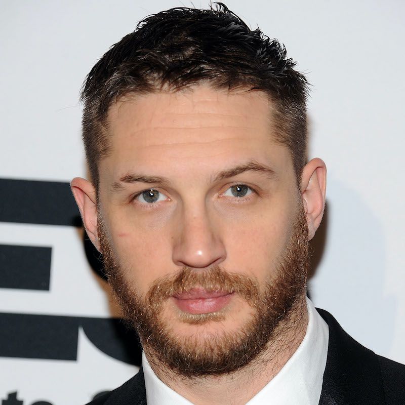 Dégradé homme pour visage ovale sur Tom Hardy