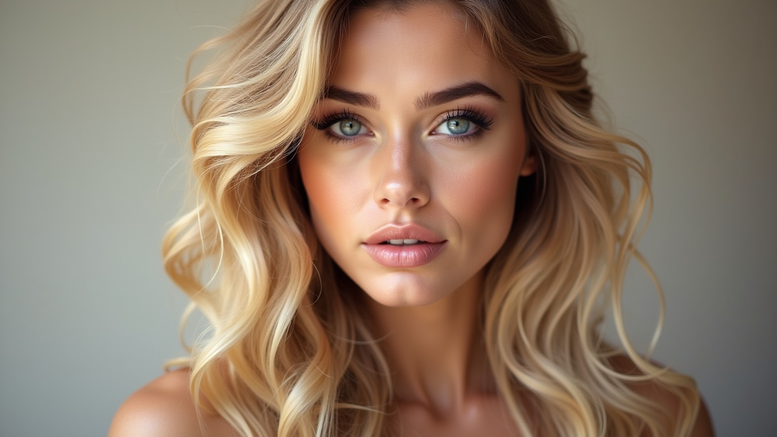 Exemple de mèches blondes et caramel réussies