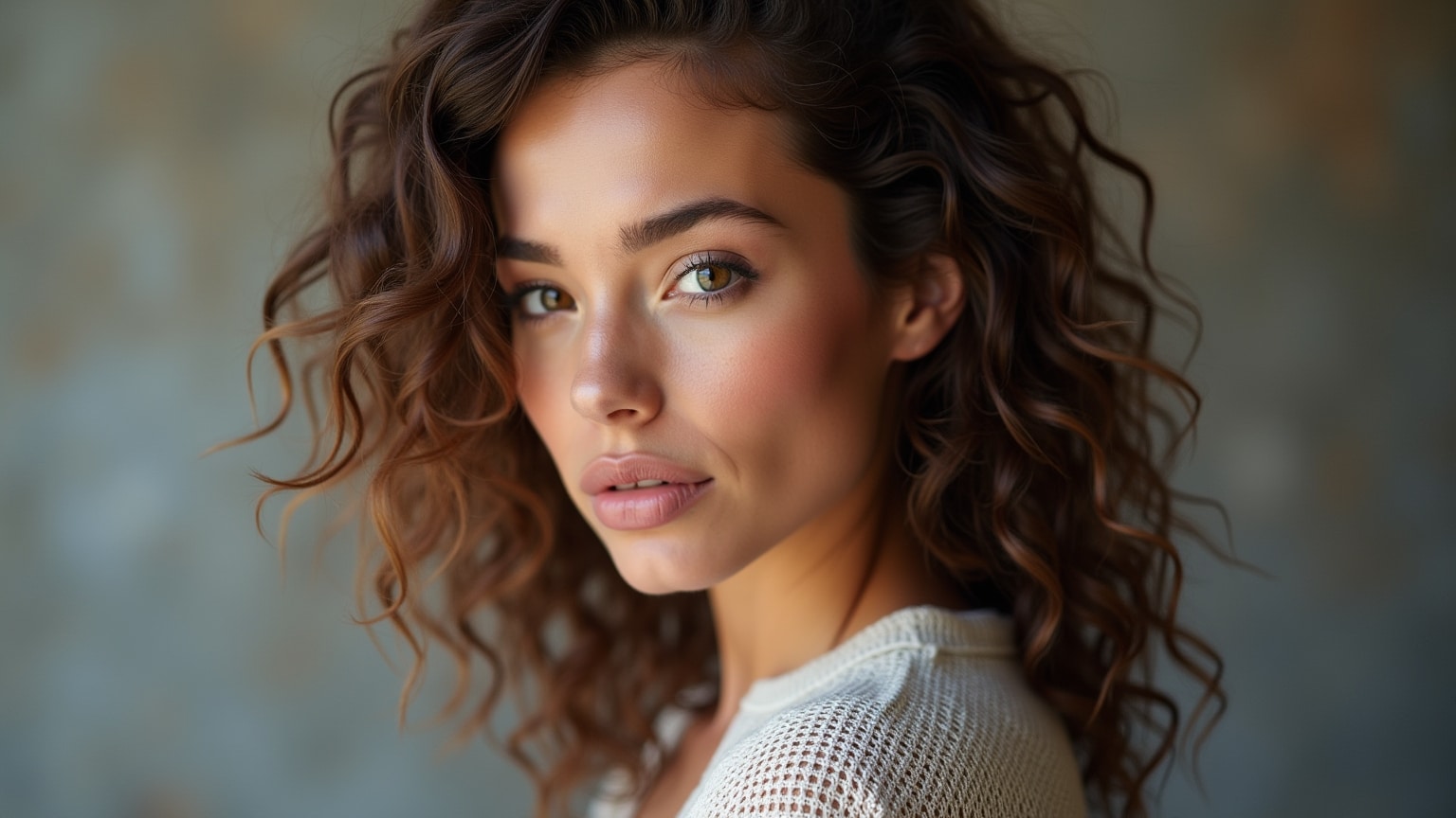 Dégradé cheveux bouclés réalisé par professionnel