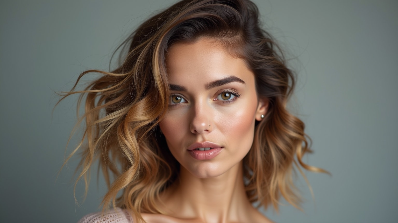 Exemple visuel étape par étape du dégradé progressif mi long