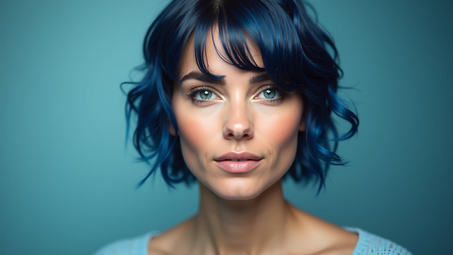 Shampoings bleu en flacons sur fond clair